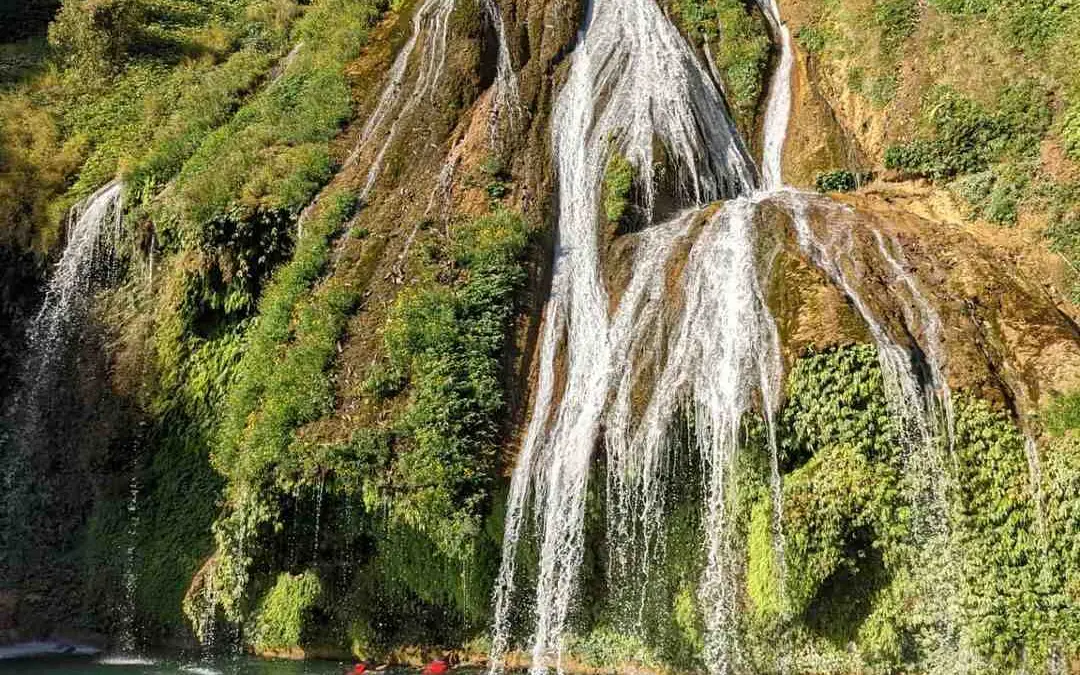 The stunning Jowai Waterfalls