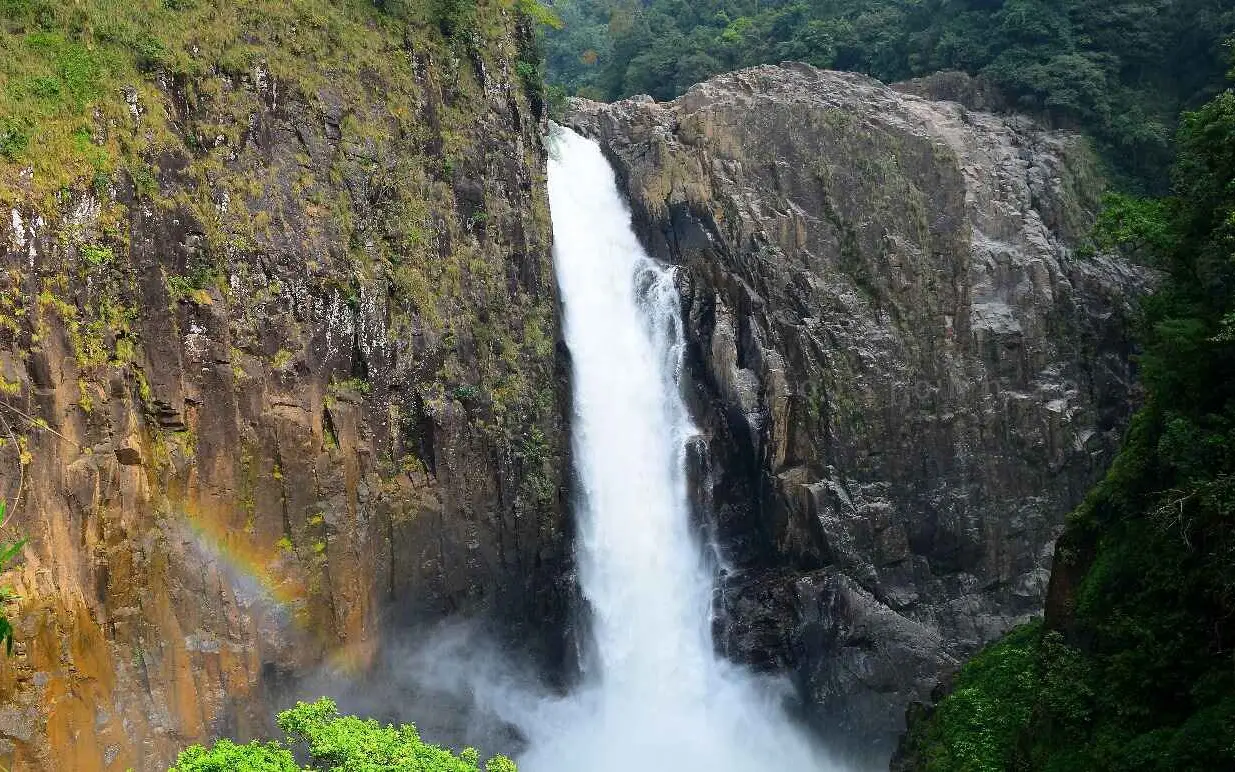 Discover the breathtaking Langshiang Falls: Meghalaya's hidden gem
